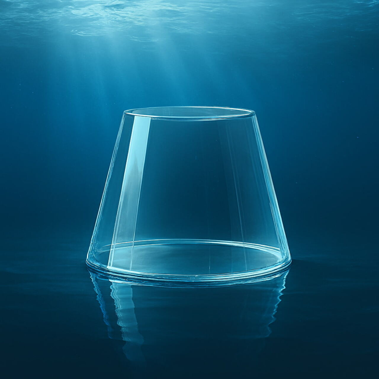 Subtracting the missing tip from a theoretical full cone gives the volume of a frustum cone. Volume = frustumHeight * (4 / 5 * bottomDiameter^2 * (1 / (1 - topDiameter / bottomDiameter)) - 4 / 5 * topDiameter^2 * (1 / (1 - topDiameter / bottomDiameter) - 1)) / √8